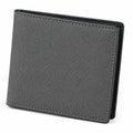 Portefeuille 11.5 x 9.5 x 1.5 cm en matière synthétique gris foncé style pliant
