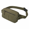 Sac banane 25 x 7 x 15 cm en tissu kaki à ceinture réglable